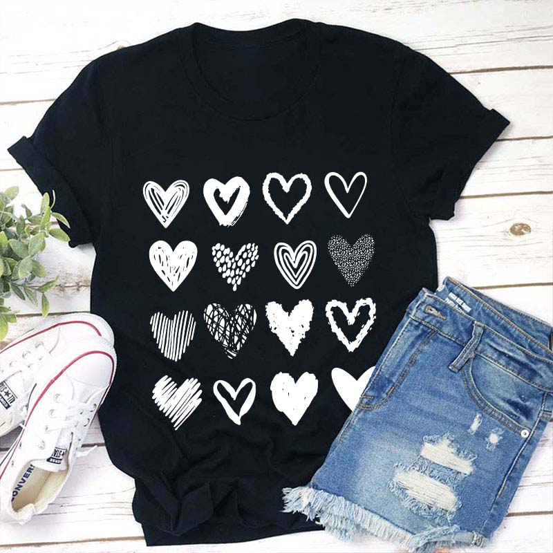 Cute Heart Teacher T-Shirt