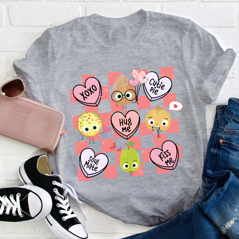 Xoxo Hug Me Kiss Me Teacher T-Shirt