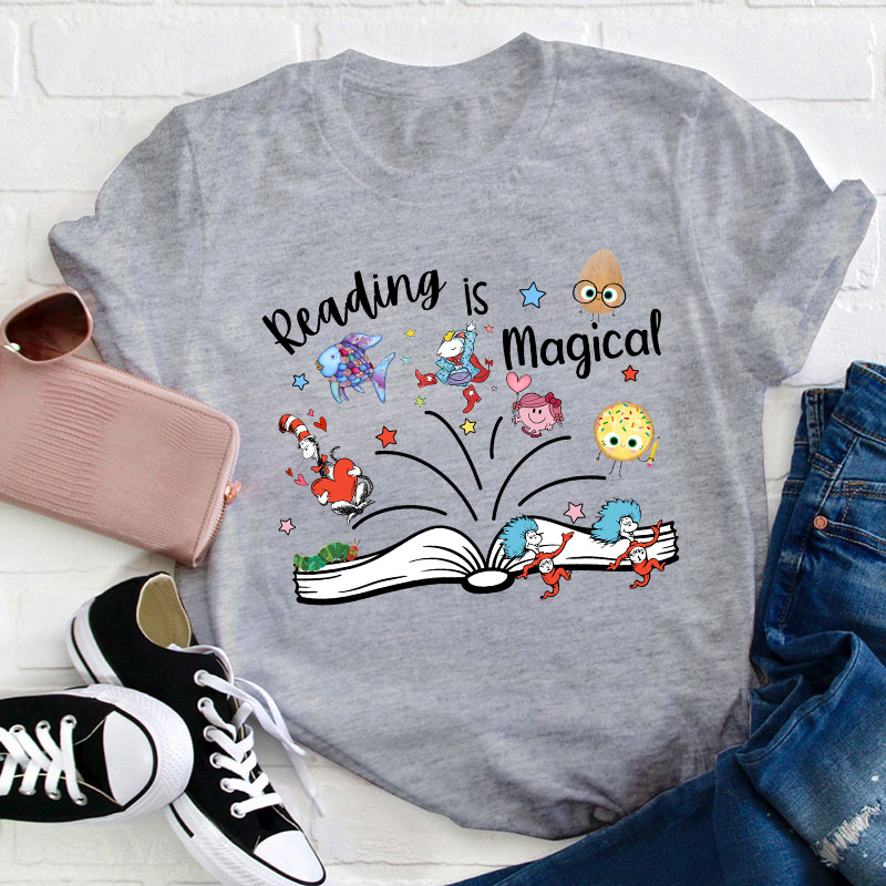 Reading Is Magical Teacher T-Shirt