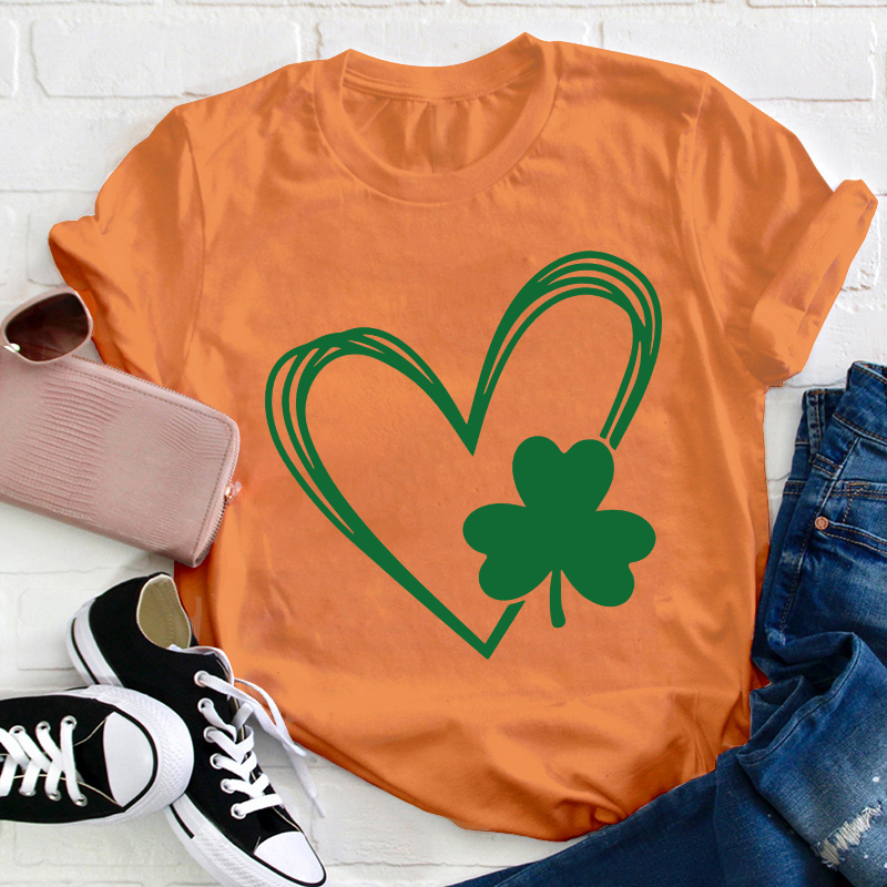 Love Clover Teacher T-Shirt