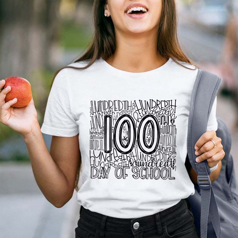 100 Days Of School Teacher T-Shirt