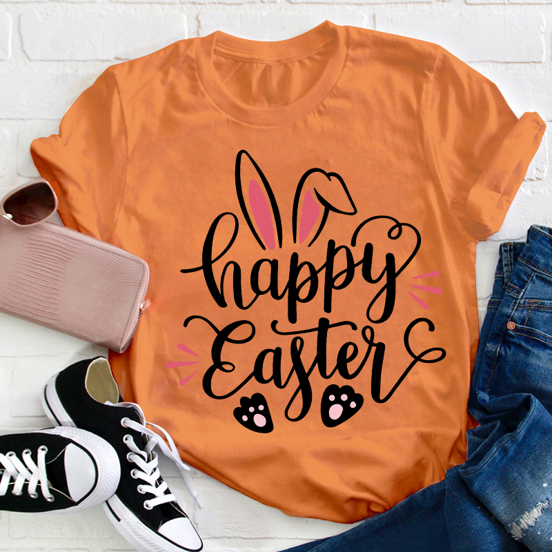 Happy Easter Bunny Teacher T-Shirt