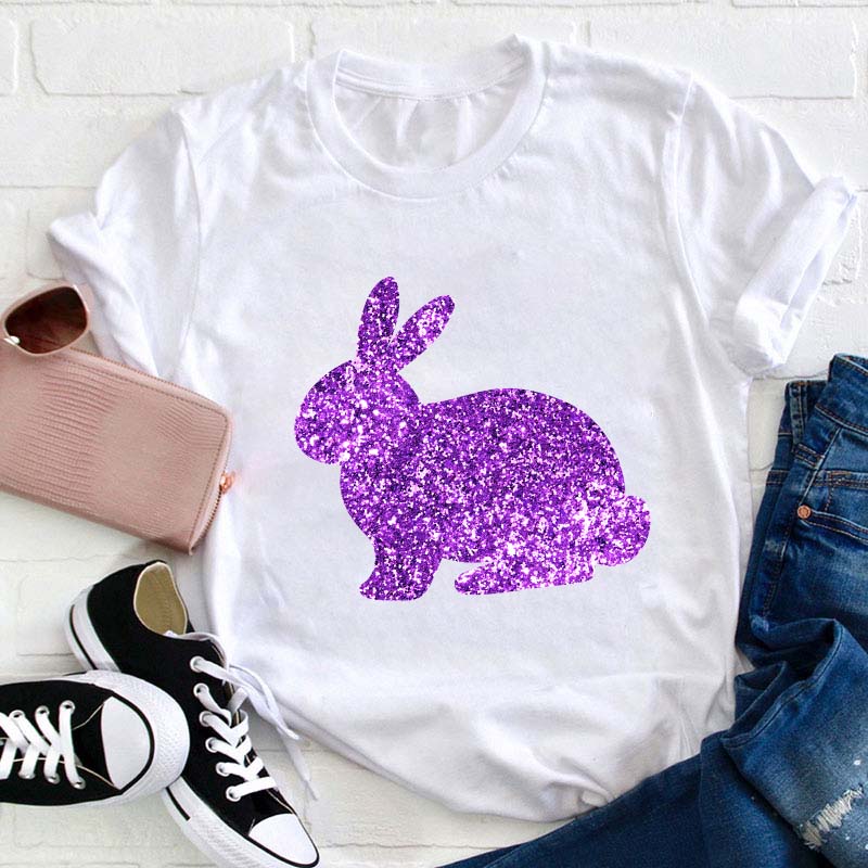 Glitter Easter Peeps Teacher T-Shirt