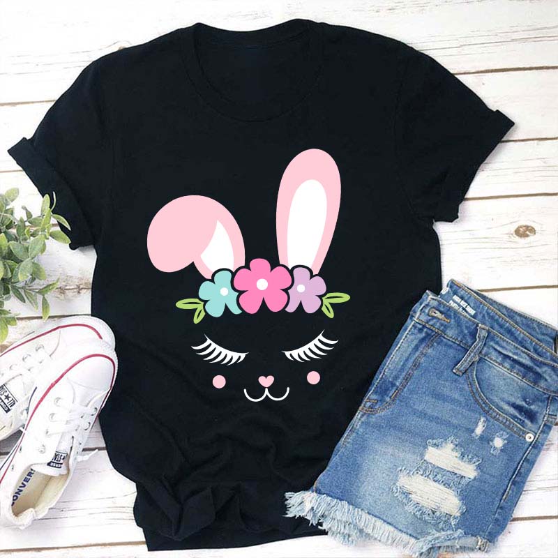 Bunny Face Teacher T-Shirt