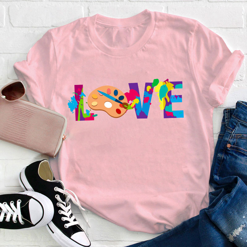 Love Art Teacher T-Shirt