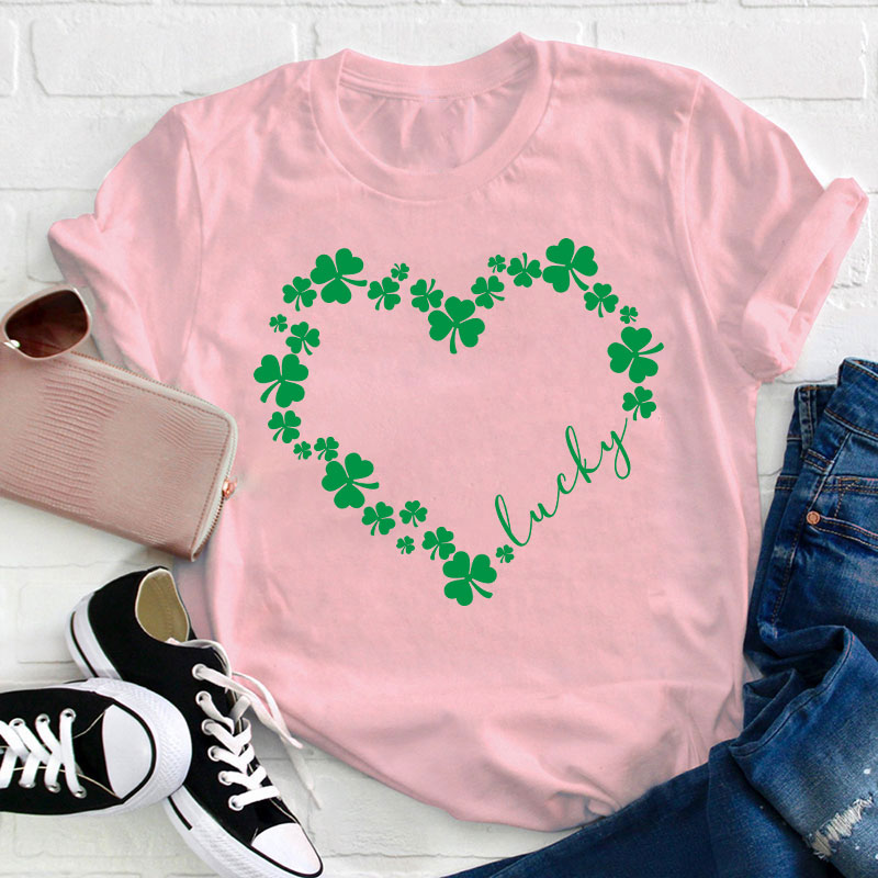 Love Clover Teacher T-Shirt