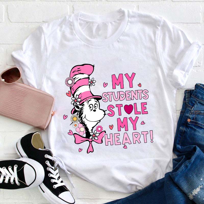My Students Stole My Heart Teacher T-Shirt Sale-Teachersgram