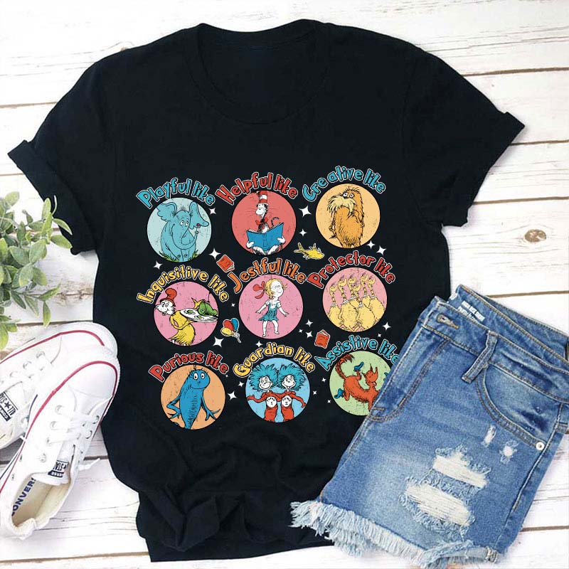 Playful Like Helpful Like Creative Like Teacher T-Shirt