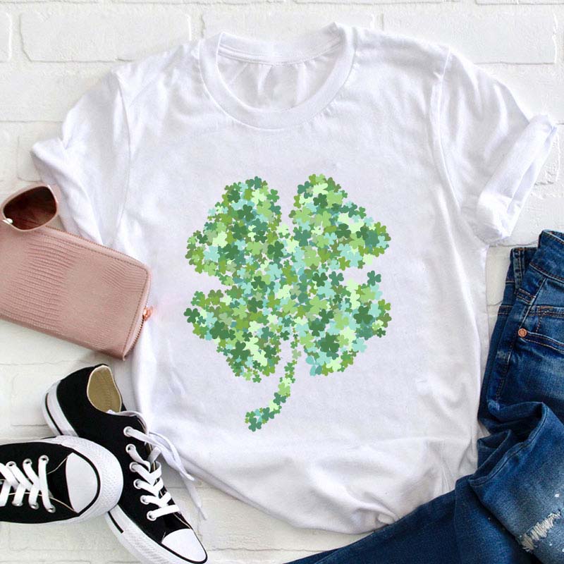 Cute Shamrock Teacher T-Shirt Sale-Teachersgram