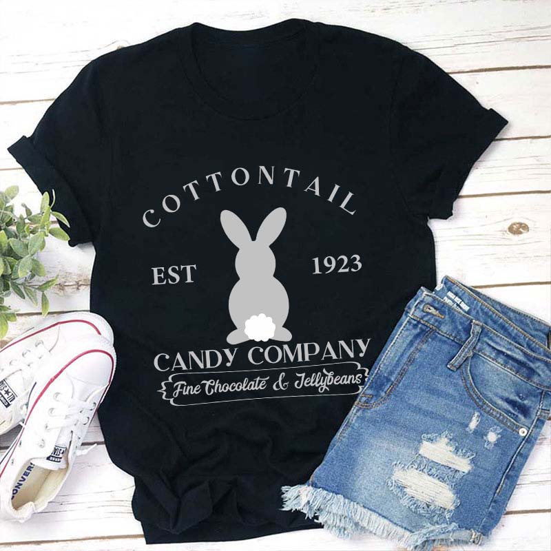 Cottontail Candy Company Easter Teacher T-Shirt