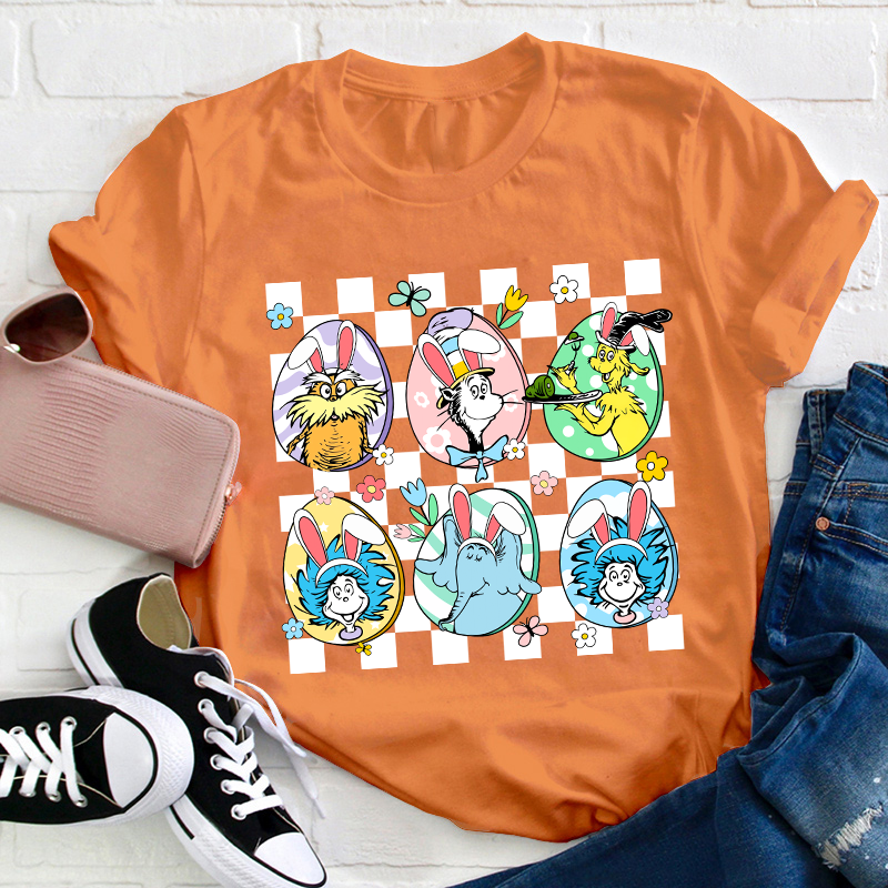 Hanging With My Easter Friends Teacher T-Shirt