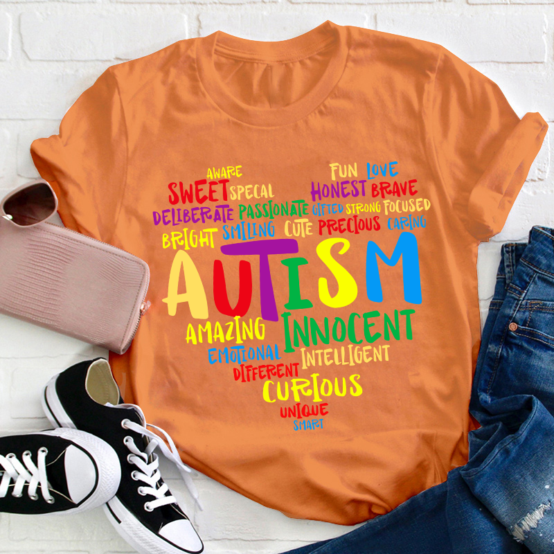 Autism Heart Teacher T-Shirt