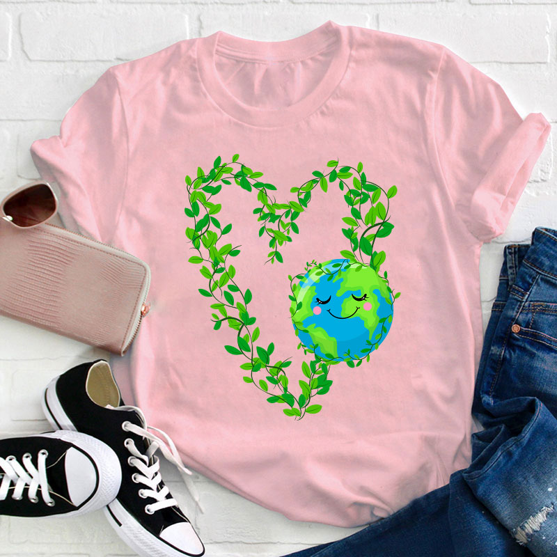 Earth Heart Teacher T-Shirt