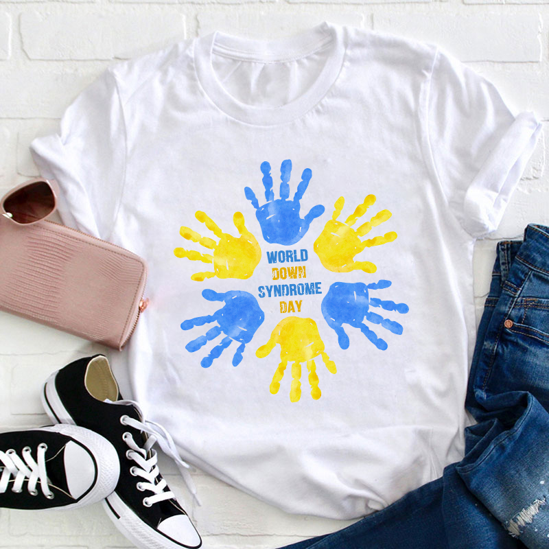 World Down Syndrome Day Teacher T-Shirt