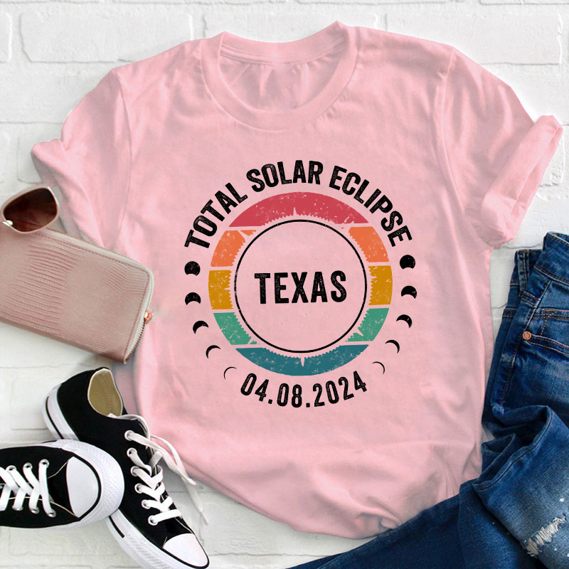 Personalized Total Solar Eclipse Teacher T-Shirt