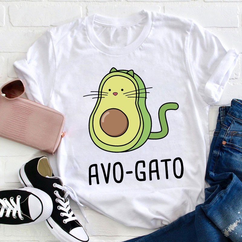 Avo-Gato Cute Spanish Teacher T-Shirt