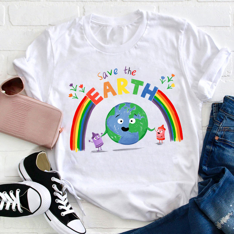 Save The Earth Teacher T-Shirt Sale-Teachersgram