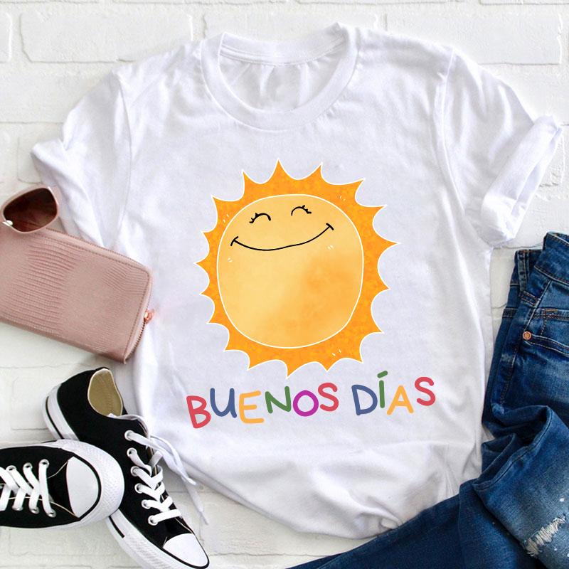 Buenos Dias Teacher T-Shirt Sale-Teachersgram