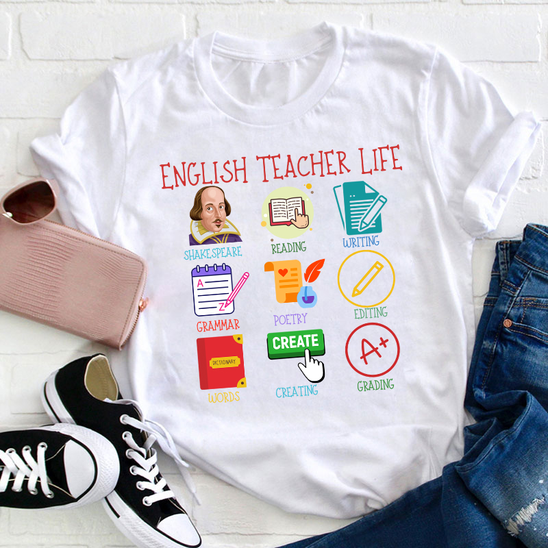 English Teacher Life Teacher T-Shirt Sale-Teachersgram