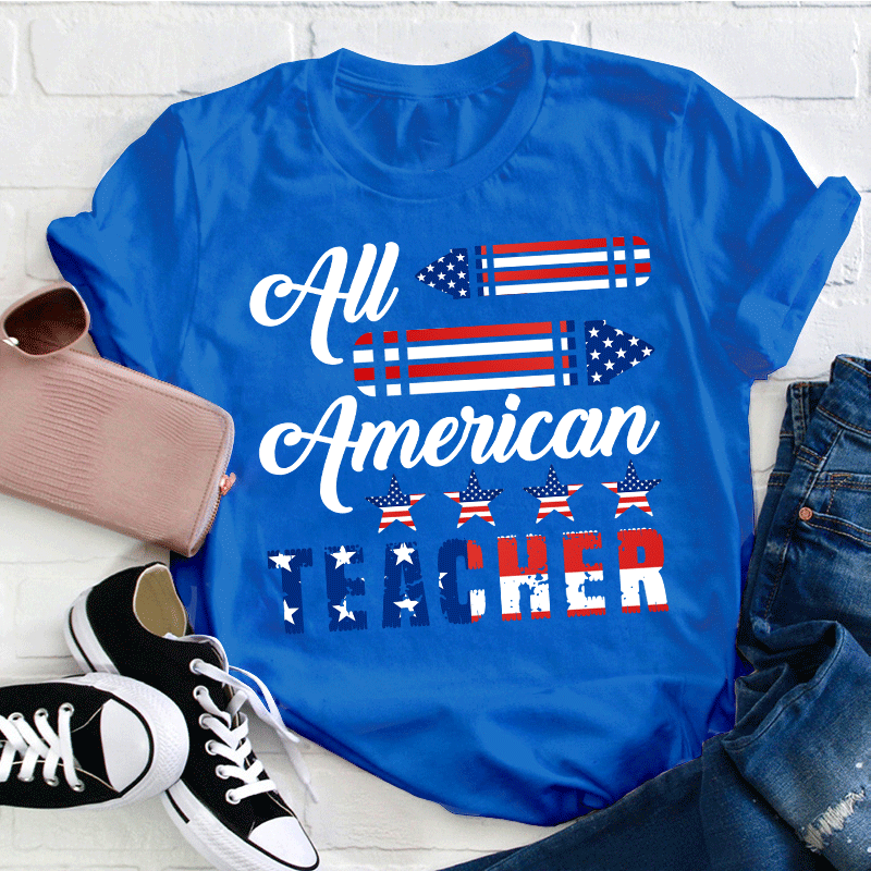 Cheer Up All American Teacher T-Shirt