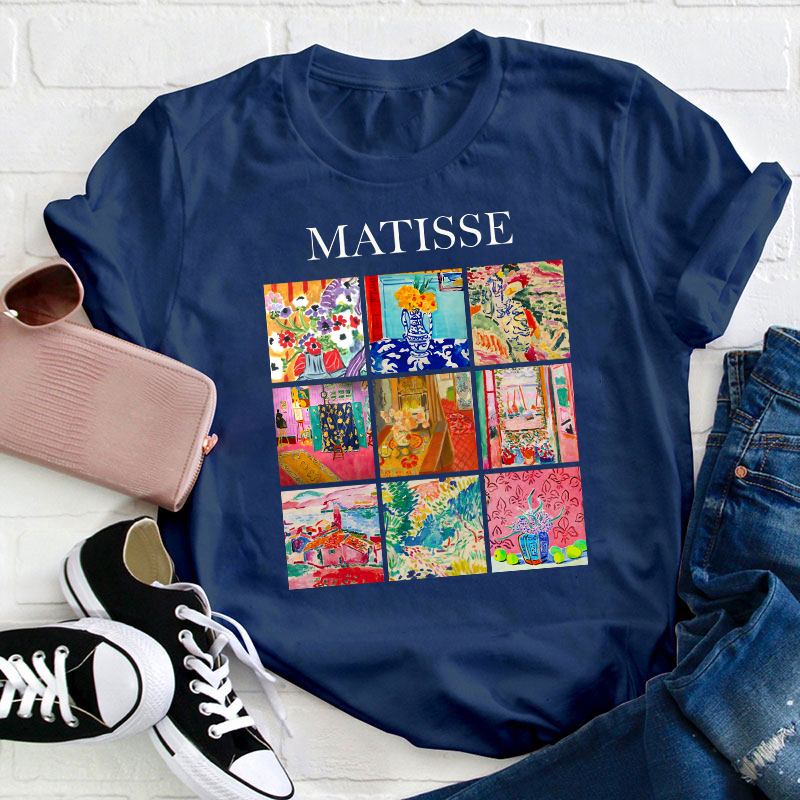 Minimalist Art Design Teacher T-Shirt