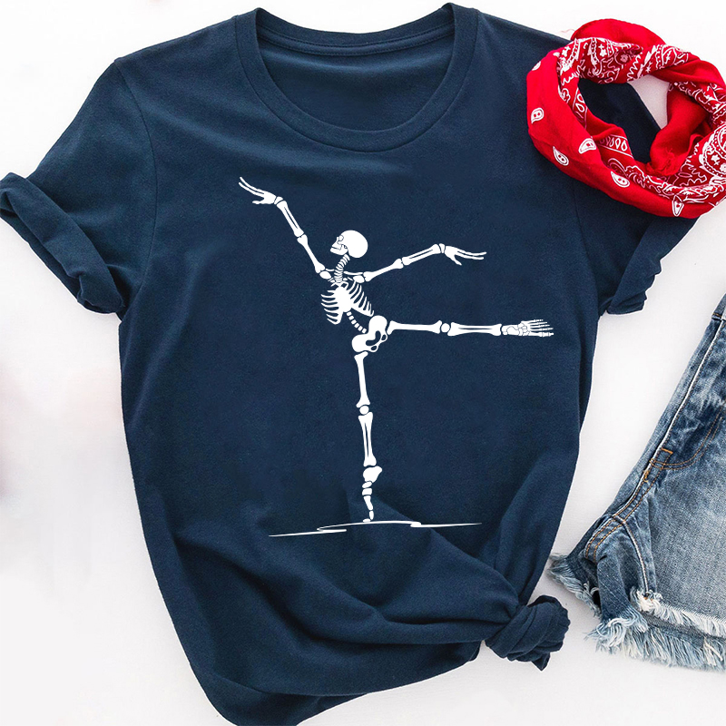 Dancing Skeleton Ballet Teacher T-Shirt