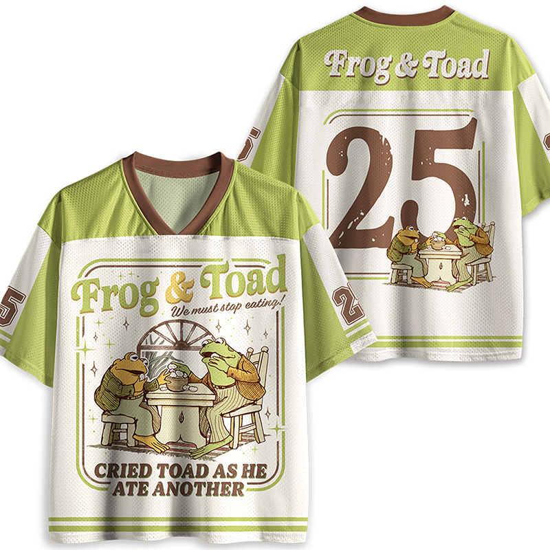 Frog And Toad We Must Stop Eating Cried Toad As He Ate Another Teacher Mesh Jersey