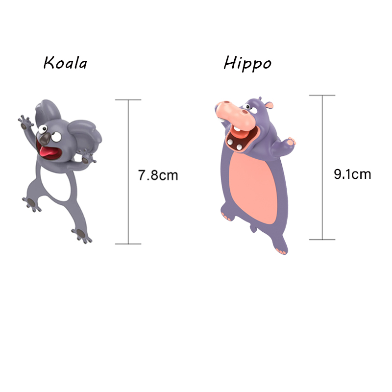 Cute 3D Animal Teacher Bookmark