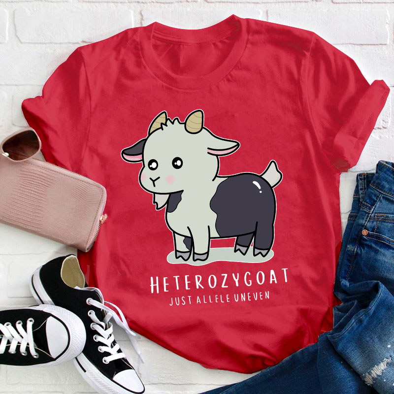 Heterozygoat Just Allele Uneven Teacher T-Shirt