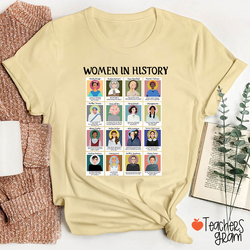 Women In History Teacher T-Shirt
