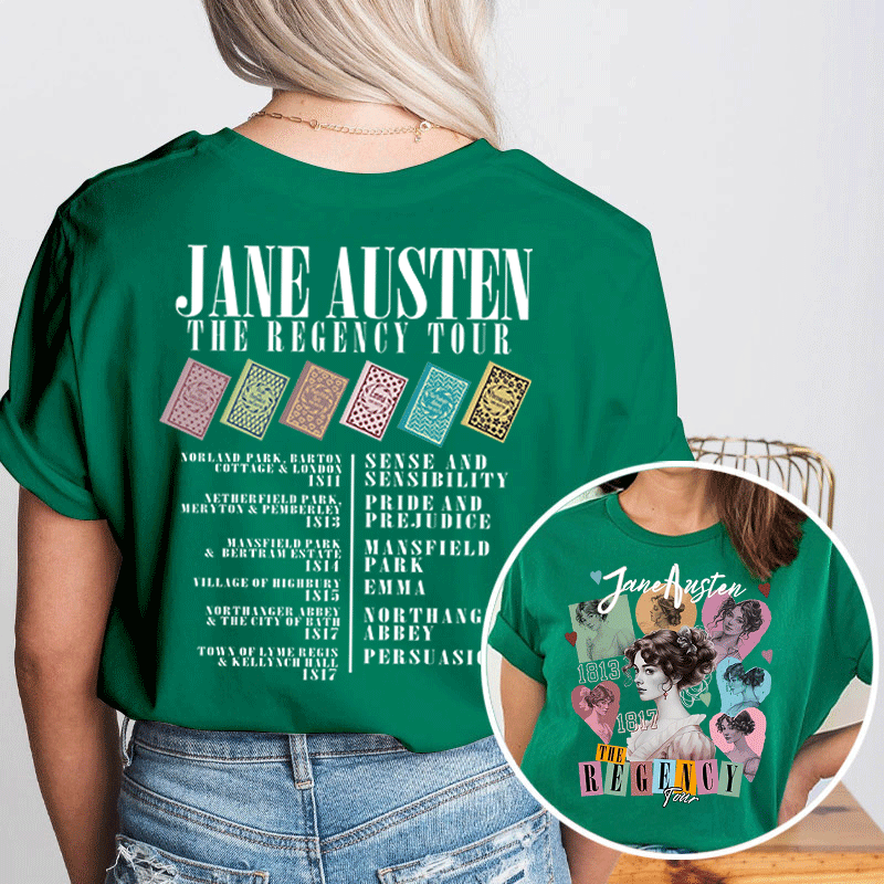 Jane The Regency Tour Teacher Two Sided T-Shirt