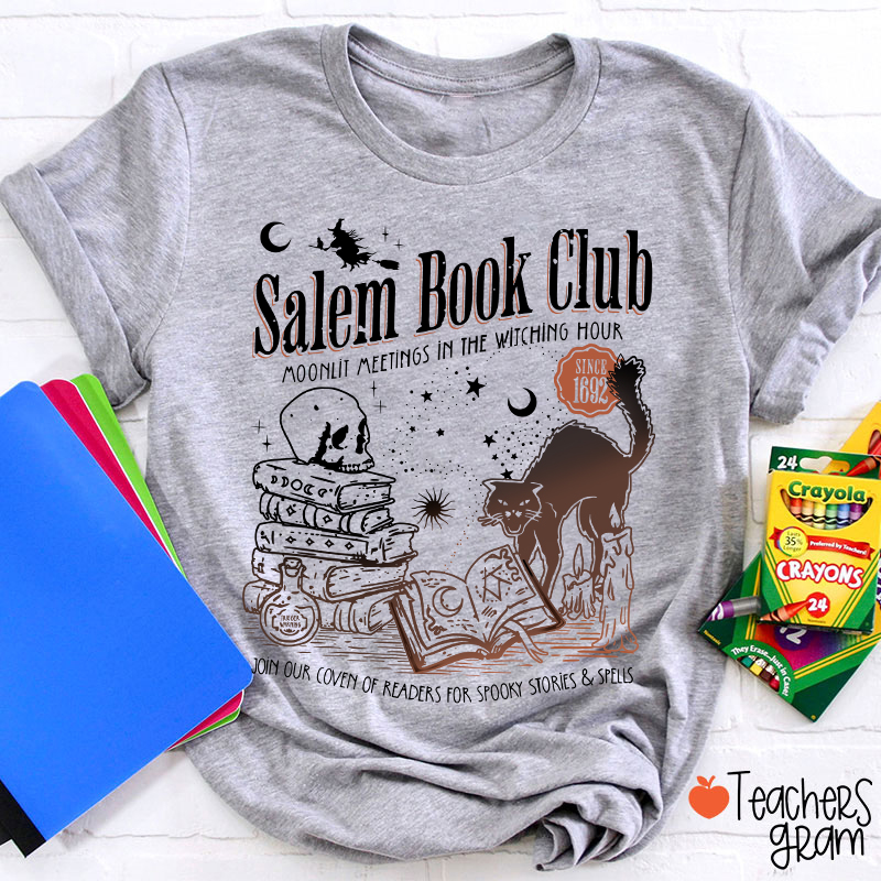 Salem Book Club Halloween Teacher T-Shirt