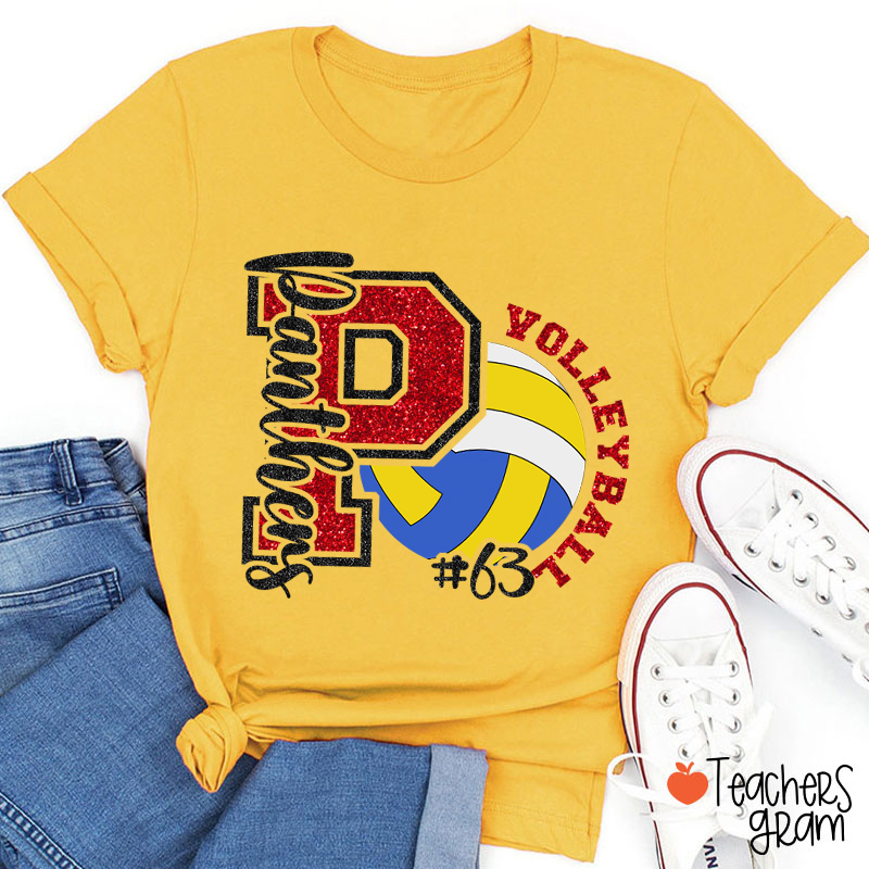 Personalized Text And Sport Game Day Teacher T-Shirt