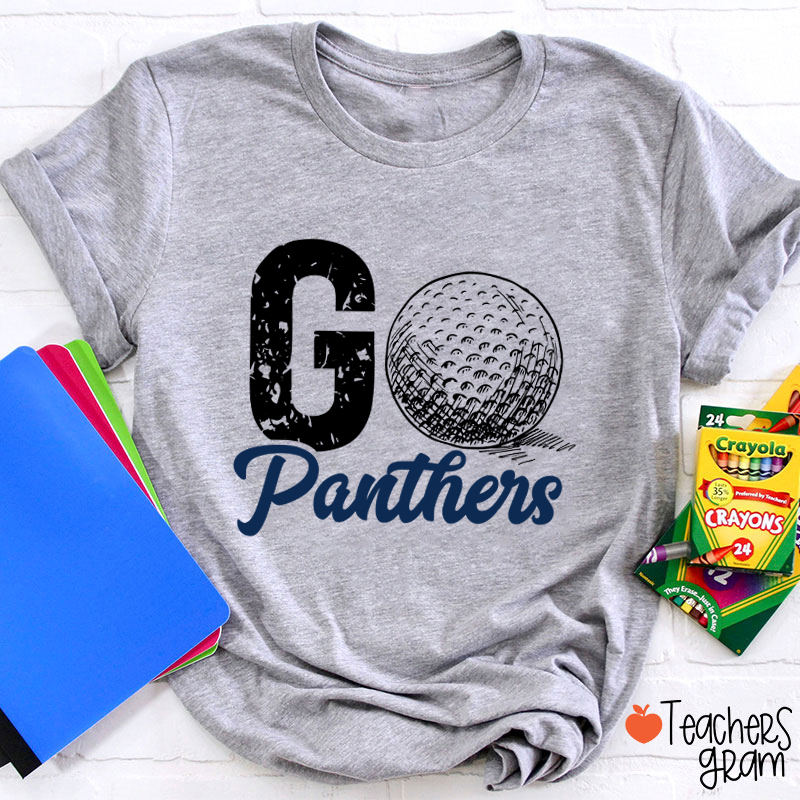 Personalized School Mascot Go Football Teacher T-Shirt