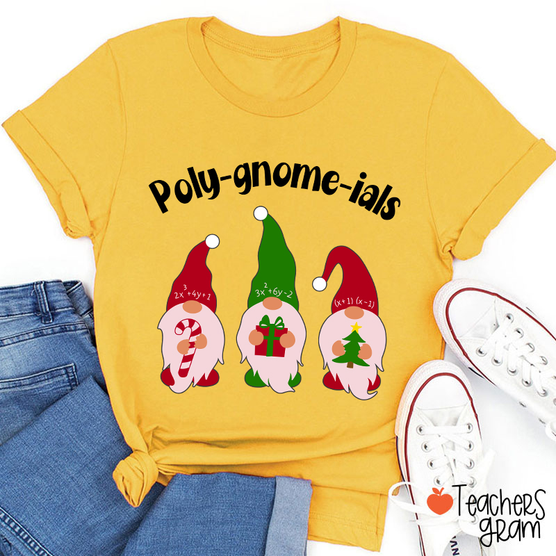 Poly Gnome Ials Math Teacher T-Shirt