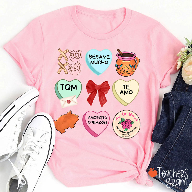 Love Stuff Spanish Teacher T-Shirt