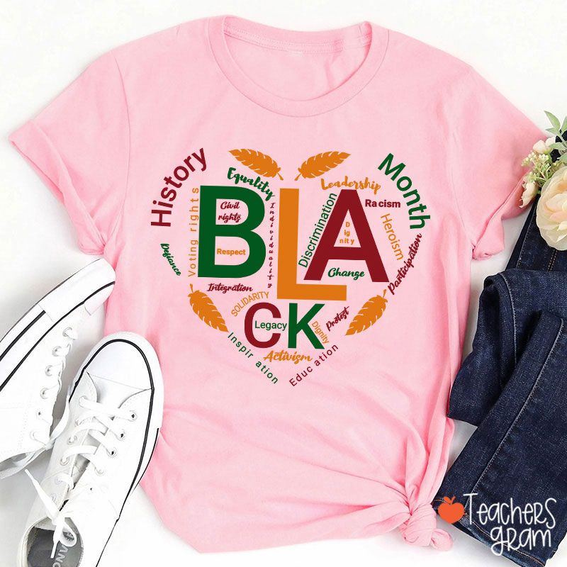 Love Black History Month Teacher T-Shirt