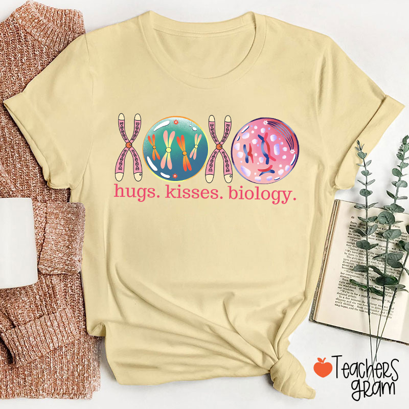 XOXO Hugs Kisses Biology Science Teacher T-Shirt