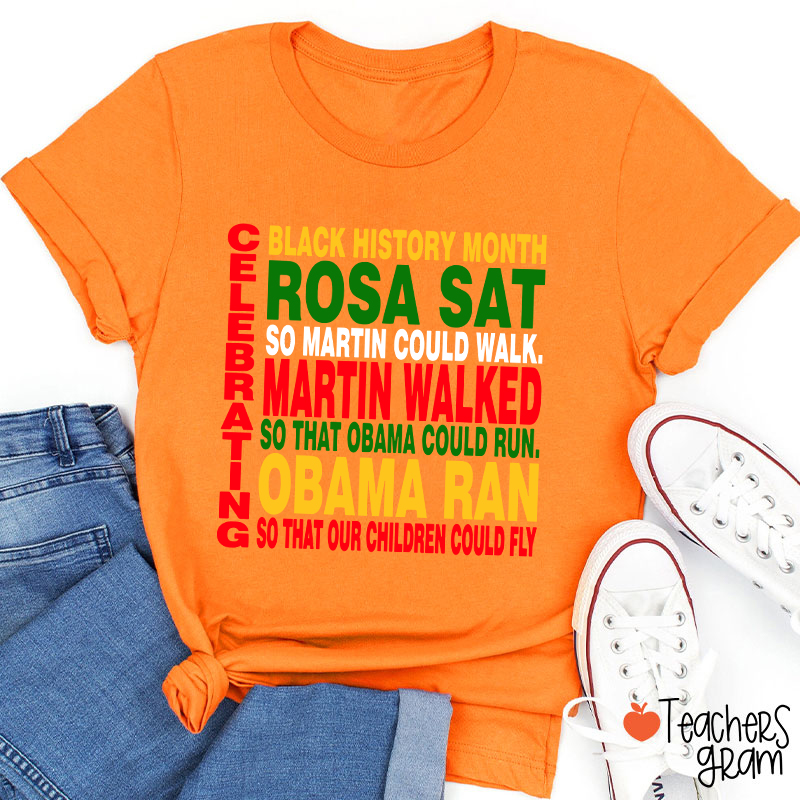 Celebrating Black History Month Teacher T-Shirt