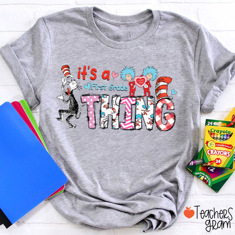 Personalized Grade It's A Reading Thing Teacher T-Shirt