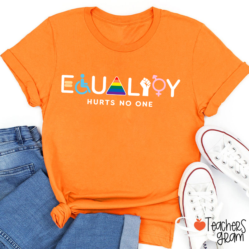 Equality Hurts No One Teacher T-Shirt