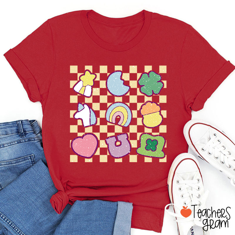 Cute Icons St. Patrick's Day Teacher T-Shirt