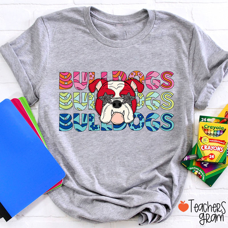 Personalized Mascot Starry Eyes School Spirit Teacher T-Shirt