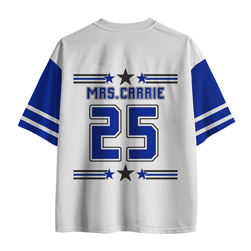 Personalized Star And Stripes Mascot Teacher Mesh Jersey