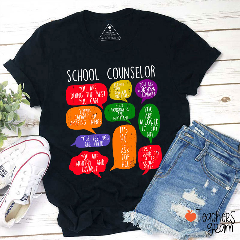 School Counselor Teacher T-Shirt Sale-Teachersgram