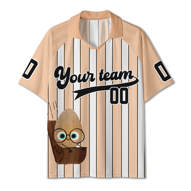 Personalizd Cartoon Little Egg Teacher Collar Jersey