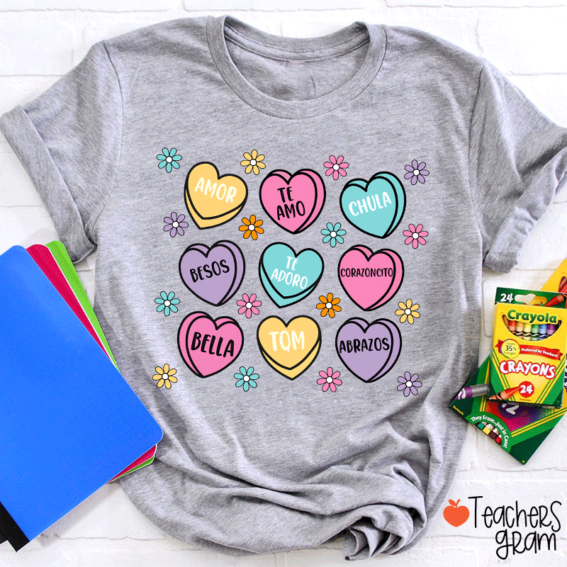 Amor Teamo Chula Spanish Teacher T-Shirt