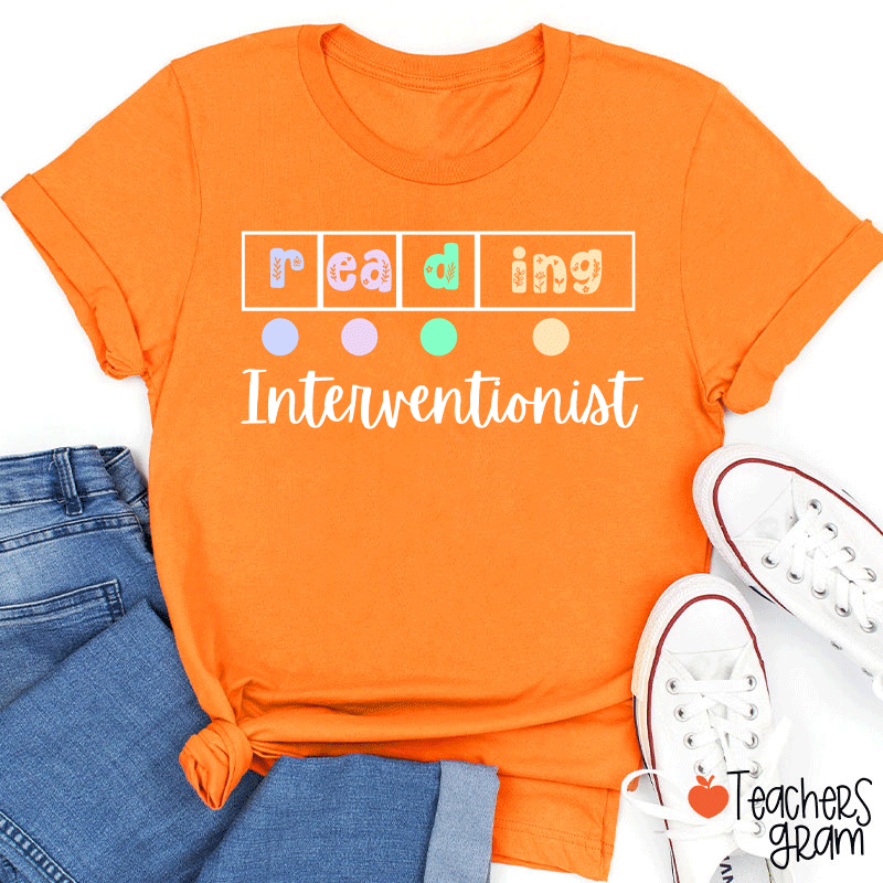 Reading Interventionist Teacher T-Shirt