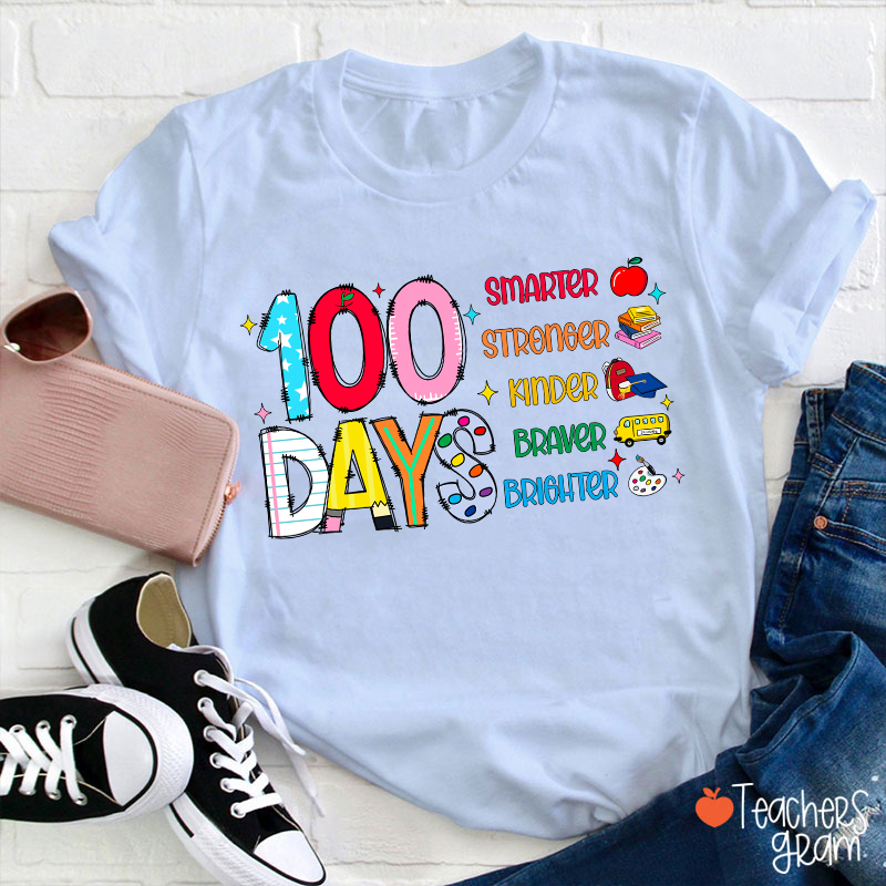 100 Days Smarter Teacher T-Shirt