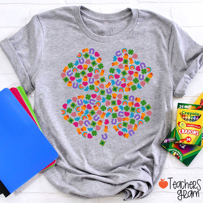 Lucky Charms Shamrock Teacher T-Shirt